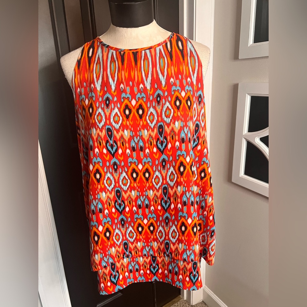 Zac & Rachel Vibrant Patterned Sleeveless Top